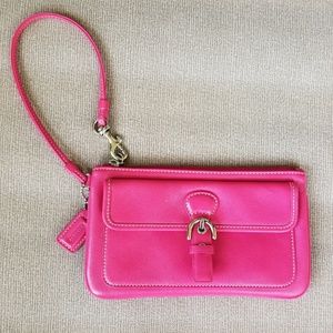 Coach Leather Wristlet Purse
